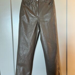 Wilfred Metallic Brown Pants